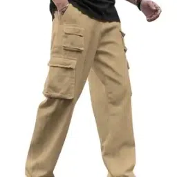 Men Relaxed Fit Cargo Pants-image-14