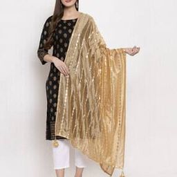 Embellished Dupatta with Gota Work-picture-16
