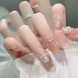 Women Set Of 24 Artificial Reusable Nails -16