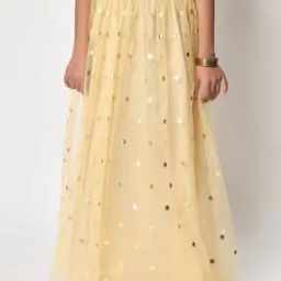 Girls Geometric Print A-Line Skirt-image-43