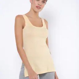 Scoop-Neck Slip with Slits-image-21