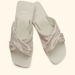 Women Slides with Fabric upper-image-9