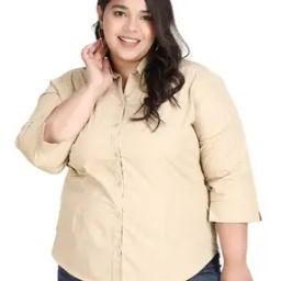 Women Regular Fit Shirt with Spread Collar-image-99