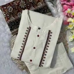 Women Embroidered Straight Kurta Set-image-31