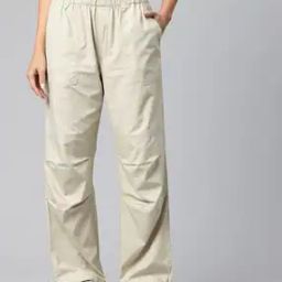 Women Flat Front Loose Cargo Pants-image-84