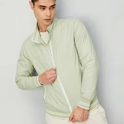 Men Regular Fit Jacket with Insert Pockets-image-13