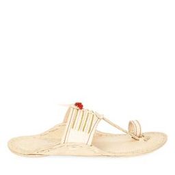 Sandals with Fabric upper Regal Beige Men Leather Kolhapuris-image-70
