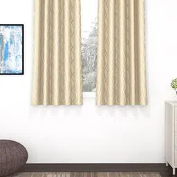 Set of 2 Printed Eyelet Window Curtains-image-12