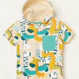 Regular Fit Printed Hooded T-Shirt-image-35