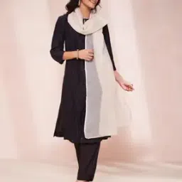 Women Embroidered Dupatta with Contrast Border-picture-14