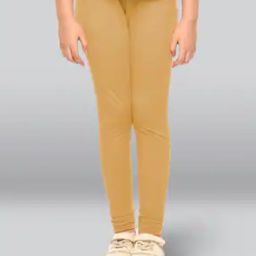 Girls Cotton Elastane Stretch Slim Fit Leggings-image-55