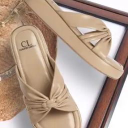 Women Knotted Slip-On Platform Heeled Sandals-image-18