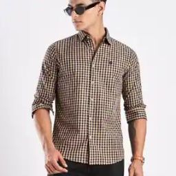 Men Checks Regular Fit Shirt-image-19