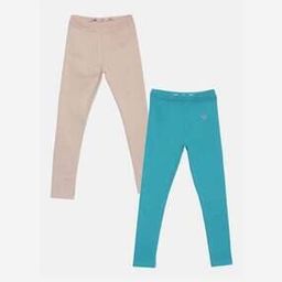 Solid  Ankle Length Leggings-image-22
