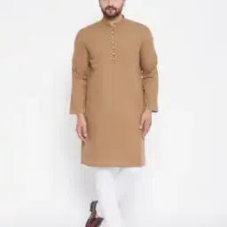 Mandarin Collar Long Kurta-image-97