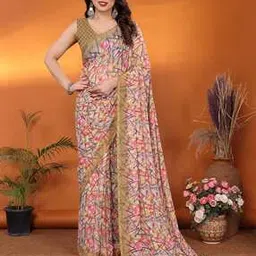 Women Designer Chiffon Printed Saree for women Saree-image-53