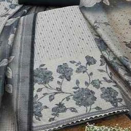  Women Floral Unstitched Dress Material-image-24