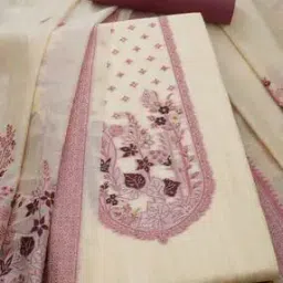 Floral Pattern Unstitched Dress Material-image-2