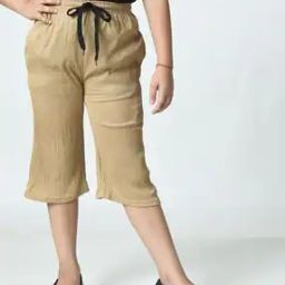 Girls High-Rise Loose Capris-image-30