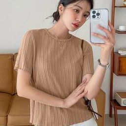 Women Regular Fit Round-Neck Top-image-47