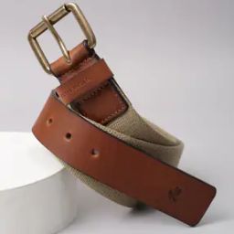 Men Leather Textured Belt  -picture-43