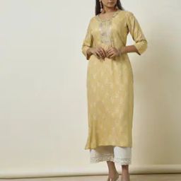 Women Floral Print Straight Kurta-42