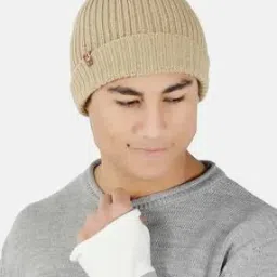 Ribbed Knit Woolen Beanie Cap-38