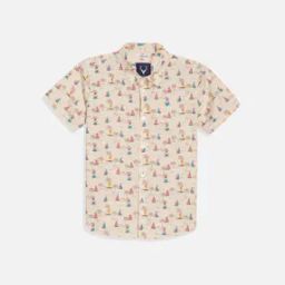 Boys Printed Regular Fit Shirt-29