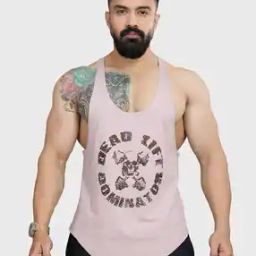 Men Typographic Print Sleeveless Vest-image-55