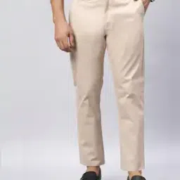 fashion world Men Slim Fit Trousers-picture-42