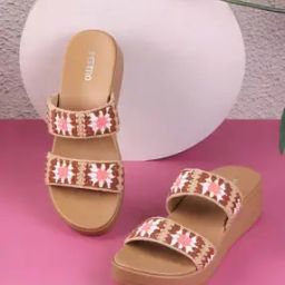 Women Slip-On Round-Toe Flip-Flops-44