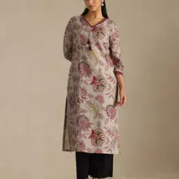 Women Floral Straight Kurta-image-46