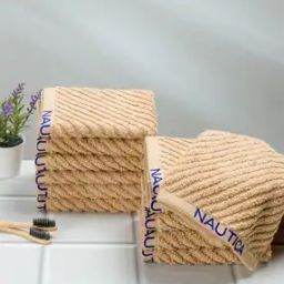 Set of 12 Striped High-Absorbent Face Towels-picture-2