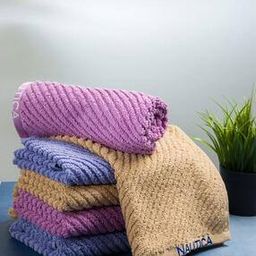 Set of 6 Striped High-Absorbent Hand Towels-image-107