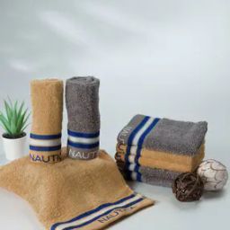 Set of 8 Striped High-Absorbent Face Towels-8