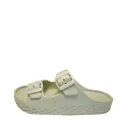 Slip-On Flip-Flops with Buckle Accent-34