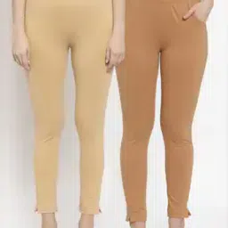 Pack of 2 Leggings with Elasticated Waist Band-image-51
