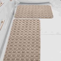 Yano Geometric Pattern Antiskid Runner & Bath Mat Set-image-3