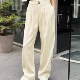Double-Pleated Straight Fit Pants-picture-22