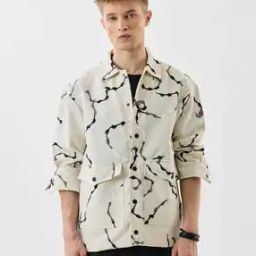Men Relaxed Fit Button Closure Jacket-19