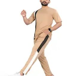 Men Colourblock T-Shirt & Pants Lounge Sets-image-37