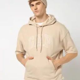 Men Logo Print Boxy Fit Sweatshirt with Short Sleeves-picture-17