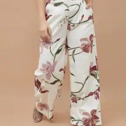code by lifestyle Women Floral Printed Straight Fit Pants-picture-27