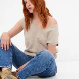Heathered V-Neck Sweater-picture-27