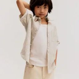 Boys Stripes Loose Fit Shirt-picture-46