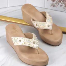 Women Embroidered Slip-On Wedges-18