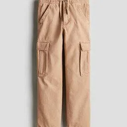 Boys Mid Rise Straight Fit Cargo Pants-image-63