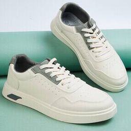 Men Perforations Lace Up Sneakers-picture-2