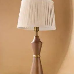 Natural Cotton Plated Niha Tapered Drum Lampshade-image-19