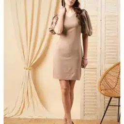 mish Women V-Neck A-Line Dress-picture-0
